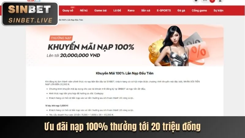Truy cập trang chủ 58win apk